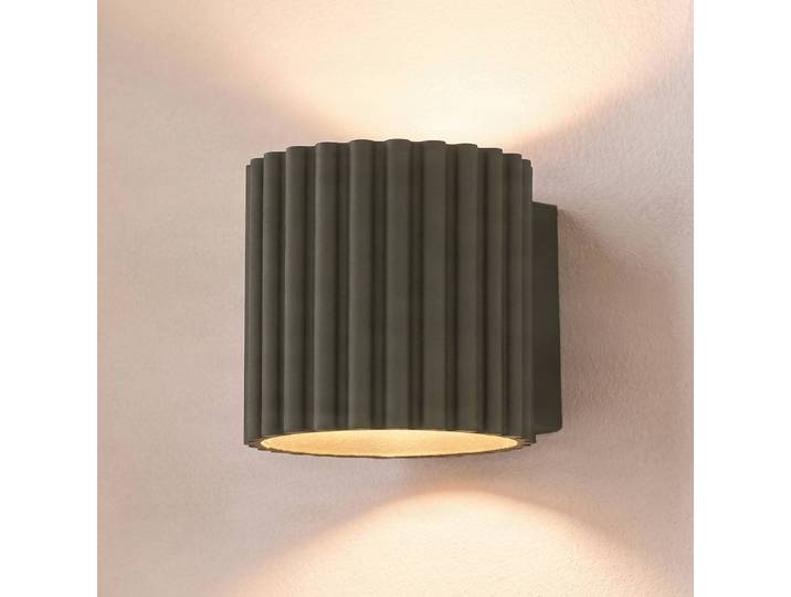 Wandleuchte Aura SOLLUX LIGHTING, dimmbar, grün, für Flurbereich, Aluminium, Modern