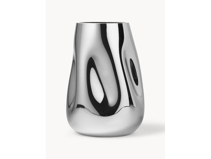 Vase en verre soufflé bouche Mirror, haut. 26 cm