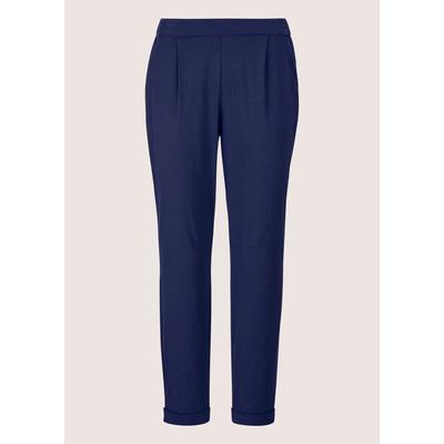 7/8-Hose MADELEINE "Hose 7/8-Hose zum Schlüpfen", Damen, Gr. 48, N + K Gr, blau (nachtblau), Obermaterial: 80% Baumwolle CO. 18% Polyamid PA. 2% Elasthan EL., Hosen 7/8-Hose