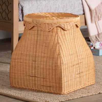 Ada Natural Rattan Laundry Hamper by Bali & Pari in Honey (Size OS)
