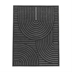 OUTDOORTEPPICH Geometrisch Anthrazit 140 x 200 cm