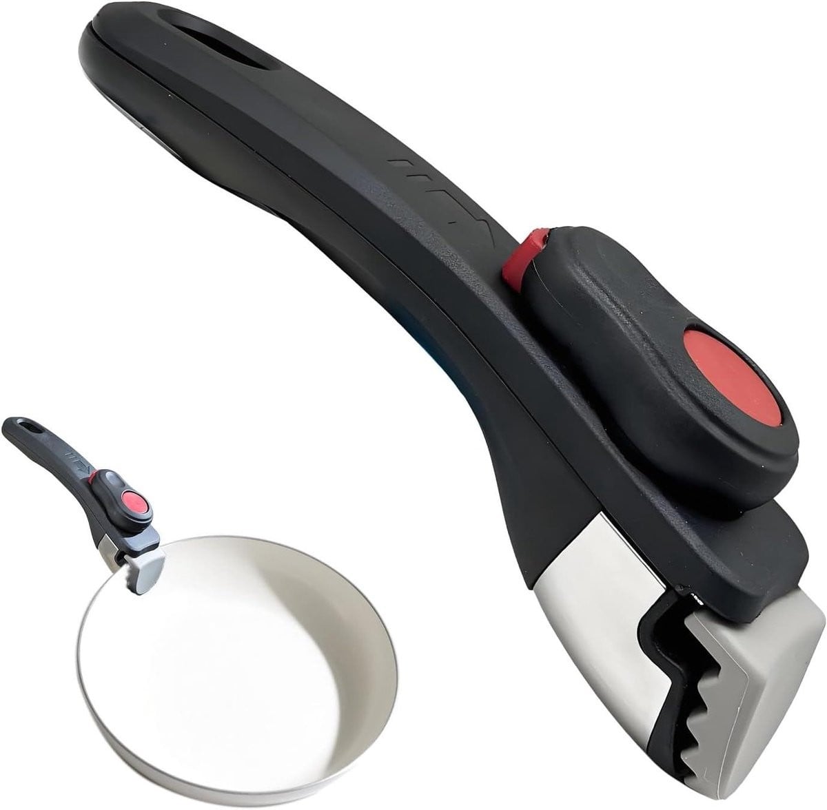 Afneembare Universele Pannengreep - Zwart - 18 cm
