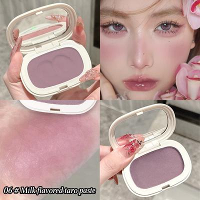 Youfap Market Long lasting Matte Blush Cream, Silky Texture With High Color Rendering, Natural Low Saturation Blush 06