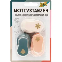 folia Motivlocher-Set Weihnachten