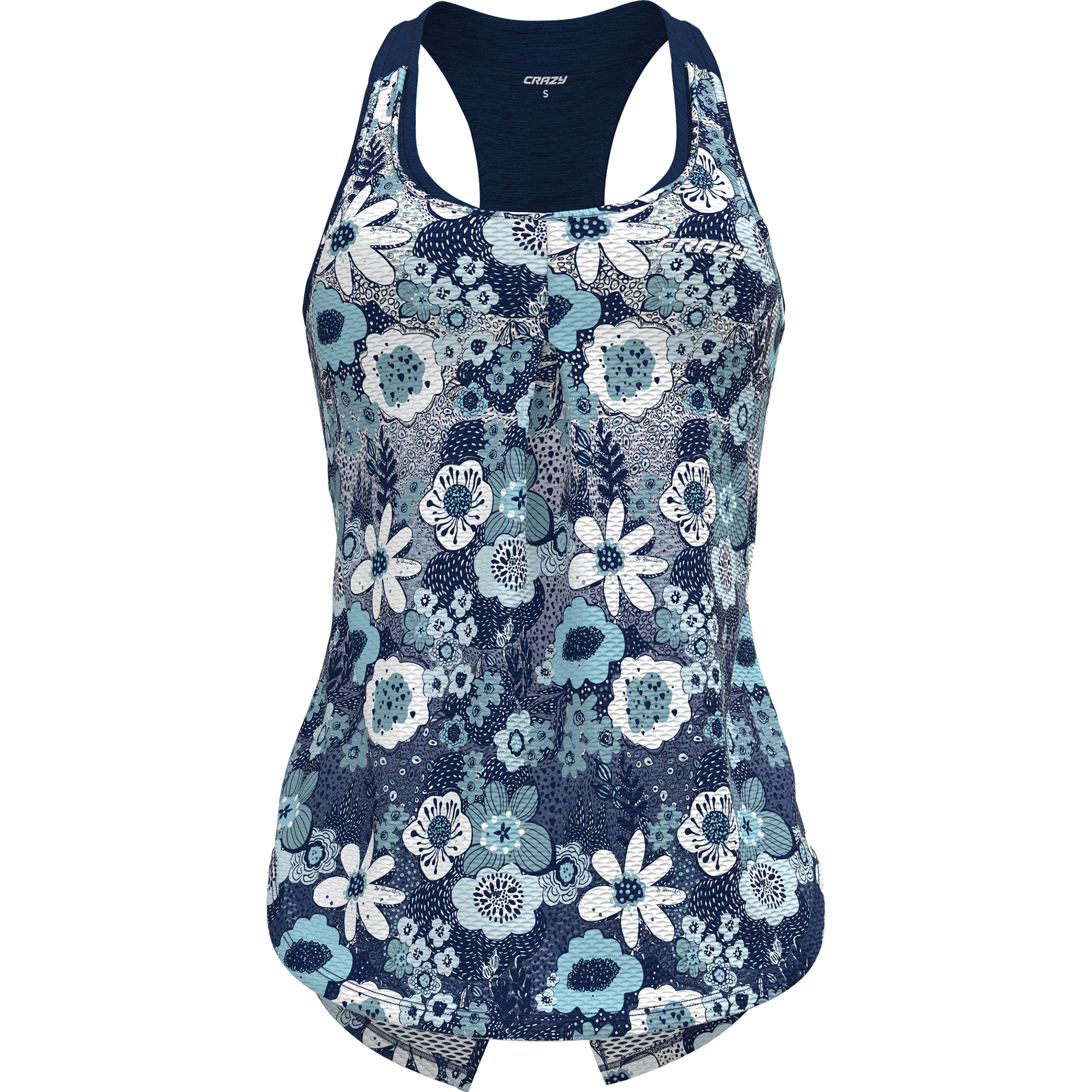 Crazy Break Top Damen Tanktops blau Größe S Trekking Schnell trocknend