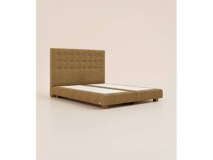 Lit boxspring Grand Ours 180x200 cm - Marron Havane - Tediber