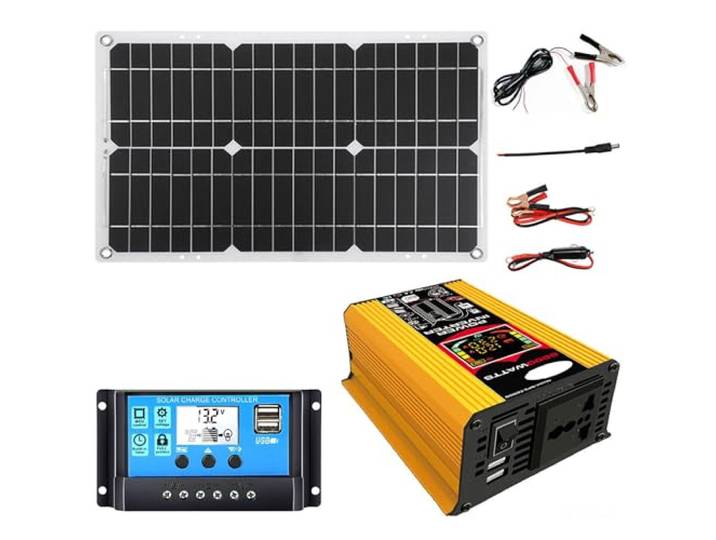 6000-W-Off-Grid-Solarpanel-Kit mit 18-W-Panel und 30-A-Controller for Wohnmobile und Outdoor-Abenteuer(Unique Colour)