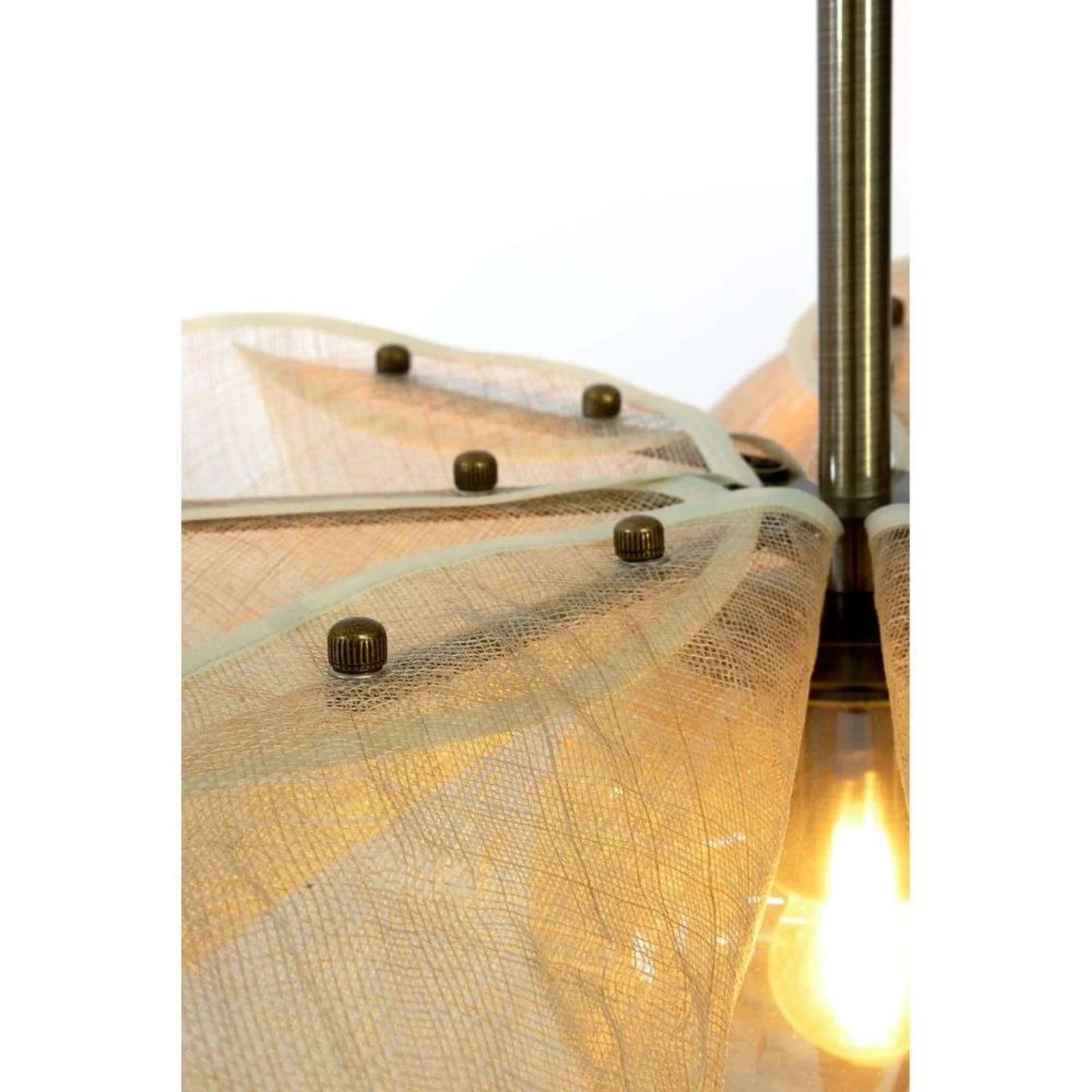 Markslöjd Styrka hanglamp messing/beige Ø 75 cm