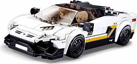 Sluban ModelBricks Weißer italienischer Sportwagen