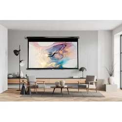ELITE SCREENS Beamer Leinwand ,/MANUELLE ROLLOLEINWAND/135/geeignet für: Normale Projektoren