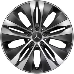 Mercedes-Benz 18 Zoll Leichtmetallfelge C-Klasse 206 schwarz glanzgedreht Vorder
