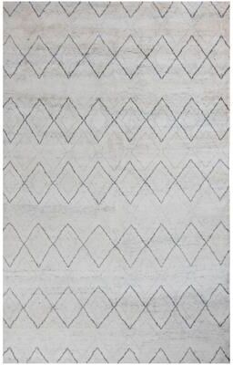 NAVATEXTURA Fitz Diamond Pattern Hand-Knotted Wool Rug