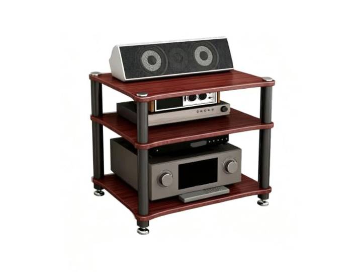 ZSCNYHMT Audio Rack, Stereo-Schrank 2-4 Ebenen Für Wohnzimmer Audio Setup Mehrschichtige aufbewahrung, audio-geräteorganisation, stabile struktur, schlichtes paneldesign(C,54cm/21.2in)