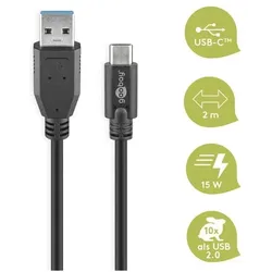 goobay USB-C auf USB-A Adapter 2 m