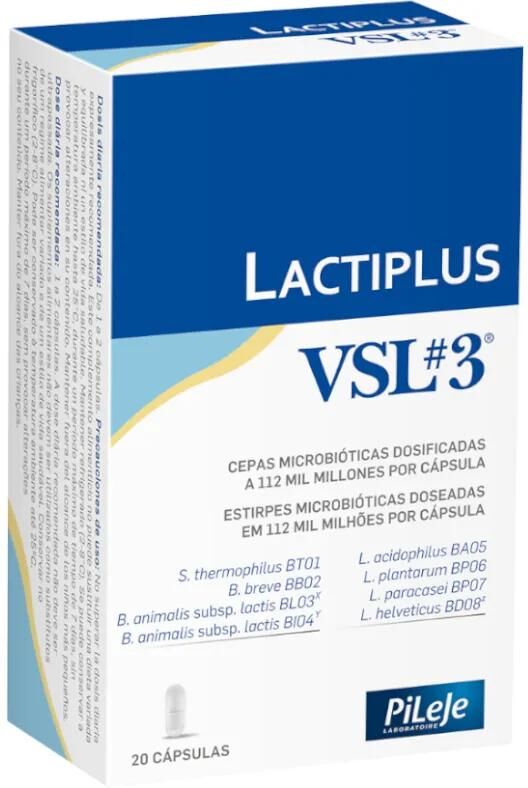 Pileje Lactiplus Vsl 3 20 Cápsulas