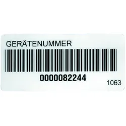 Beha-Amprobe Barcode-Aufkleber auf Rolle FTC00001063D(VE250)
