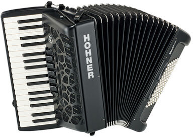Hohner Bravo III 72 myColor Night Jet Black