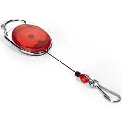 Durable Aufrollmechanismus JoJo Style mit Federhaken 80cm rot Packung mit 5 Stück