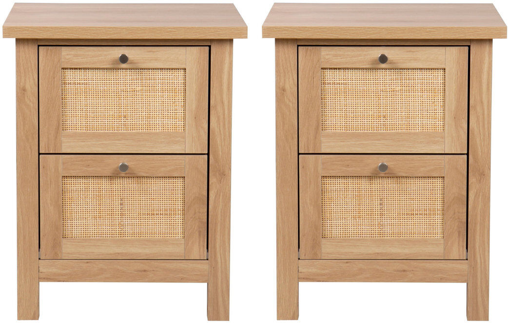 Alpen Home Ludden 48 cm W Bedside Table Brown 61cm H X 48cm W X 40cm D