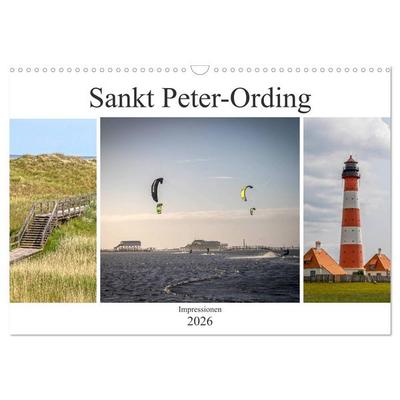 Impressionen aus Sankt Peter-Ording (Wandkalender 2026 DIN A3 quer), CALVENDO Monatskalender