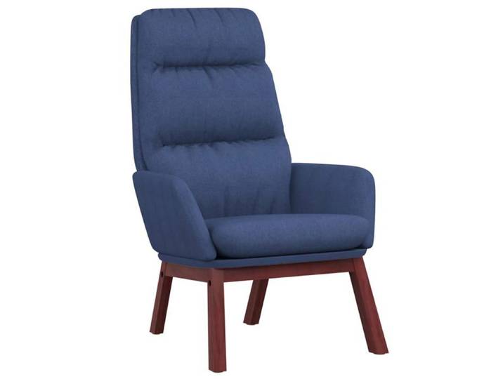 (SOLDES JUILLET)Fauteuil Relax/Chaise de relaxation - CLOUD - Salon & Chambre Bleu Tissu FR1341163
