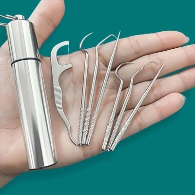 Uplift Treasures Stainless Steel Reusable Toothpick Set Stainless Steel Reusable Toothpick Set