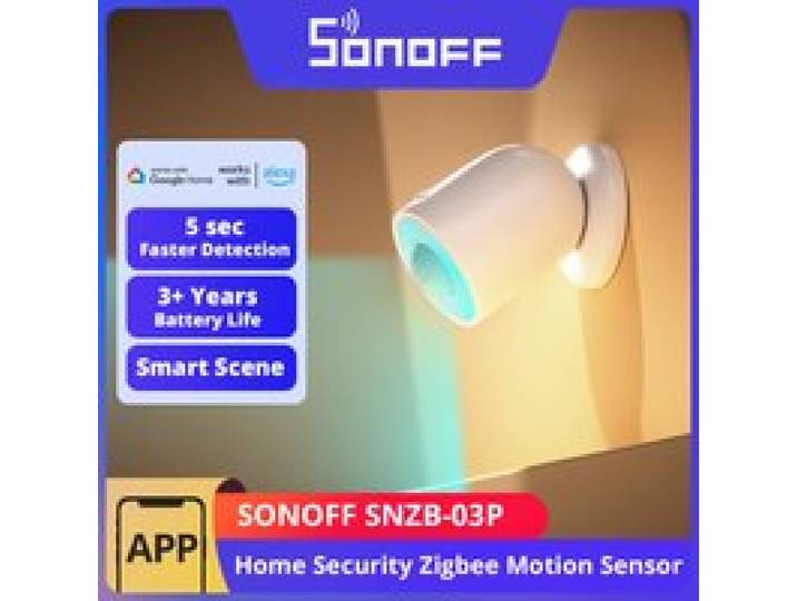SONOFF SNZB-03P Zigbee Bewegingssensor Lichtdetectie Home Security Lokale slimme scènekoppeling via eWeLink APP Alexa Google
