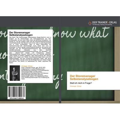 Der Storemanager Selbstanalysebogen, Taschenbuch von Christoph Winter, Trainerverlag, 978-3-8417-5093-8