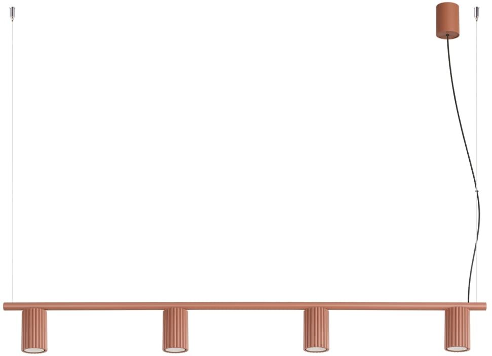 Sollux Lighting Lustres aluminium ocre rouge h 212 cm Rouge 122x212x7cm