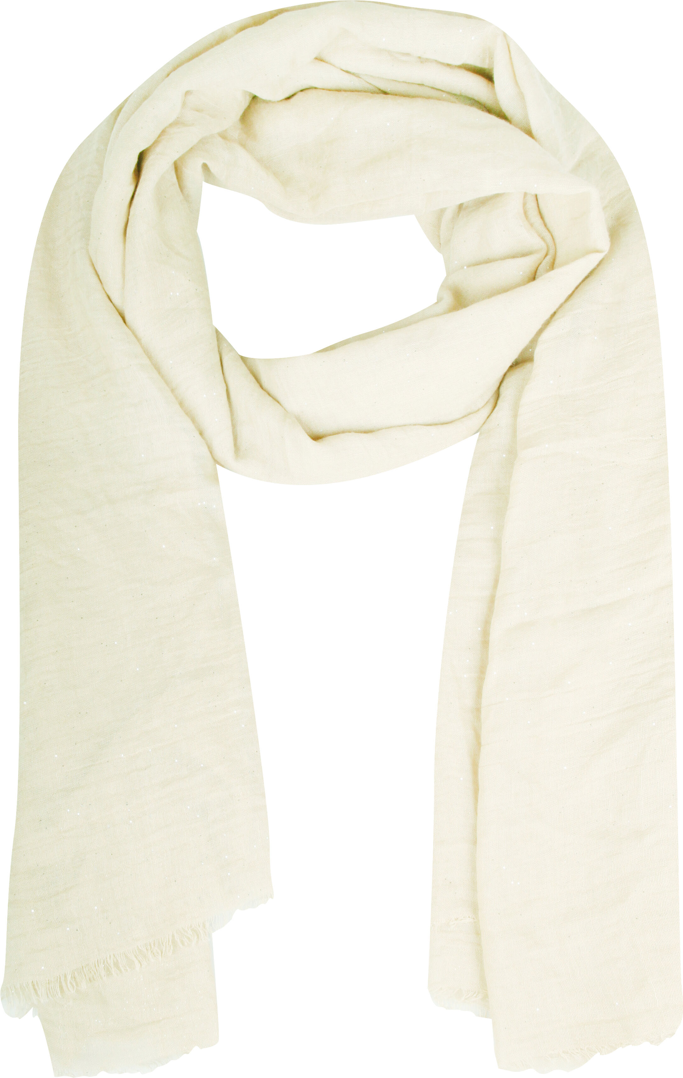 Modeschal CAPELLI NEW YORK, Damen, beige (creme), Obermaterial: 100% Polyester, Modetücher Modeschal creme Einheitsgröße
