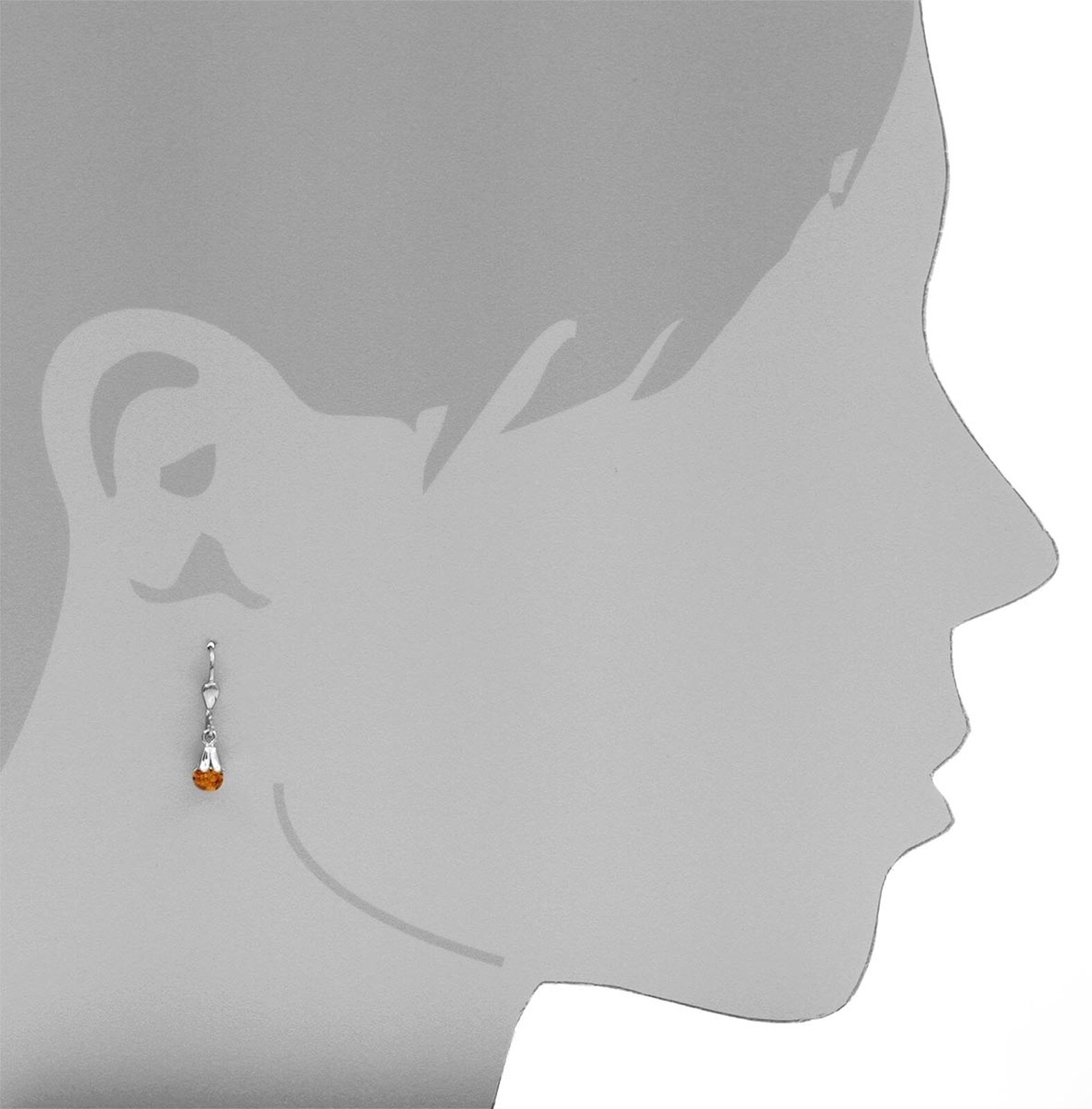 Paar Ohrhänger OSTSEE-SCHMUCK "Ostsee-Schmuck Ohrhänger Glöckchen Ohrhänger Glöckchen", weiß (weiß, neutral), Ohrringe, Damen, 25 x 6mm, Silber 925 (Sterlingsilber), Paar Ohrhänger