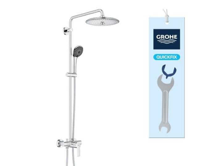 GROHE Colonne de douche avec mitigeur monocommande Vitalio Joy System 260 Chromé 27684001 (Import Allemagne)
