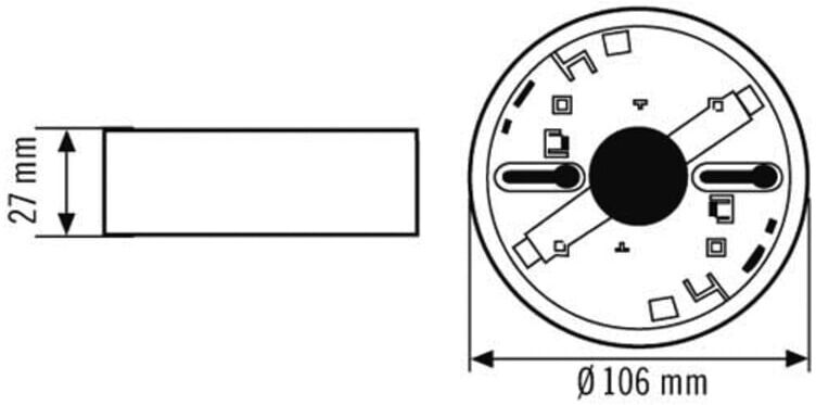 ESYLUX Aufputzdose Protector Rauchmeld. PROTECTOR, ER10018985)