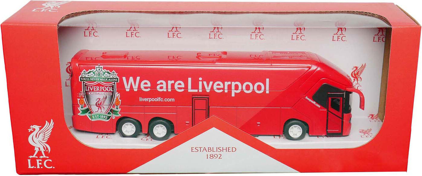 Banbo Toys Liverpool FC team bus speelgoed rood schaal 1:50 25 cm