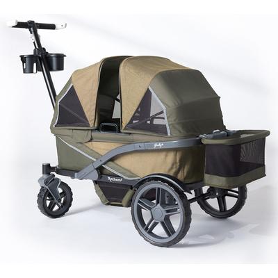 Gladly Family Anthem2 All-Terrain (2 Seater) Stroller Wagon Adventure Bundle - Forest