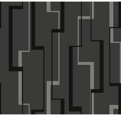 Seabrook Designs Cosmic Lined Geometric Unpasted Wallpaper