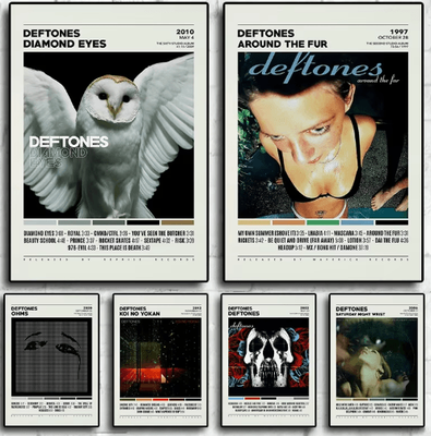 Inspire Picks Deftones Album Cover Canvas Poster Alternative Rock Wall Art Decor 5 50x70cm Unframed