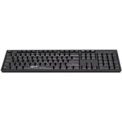 Gett GCQ CleanType Easy Basic (US, Kabelgebunden), Tastatur, Schwarz