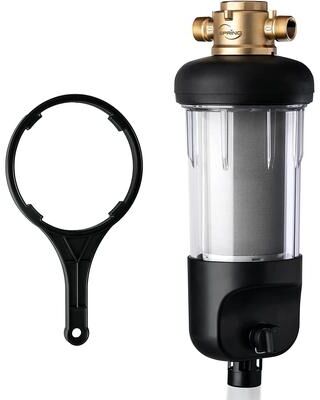 iSpring Reusable Whole House Spin-Down Sediment Water Filter, Pre Filter