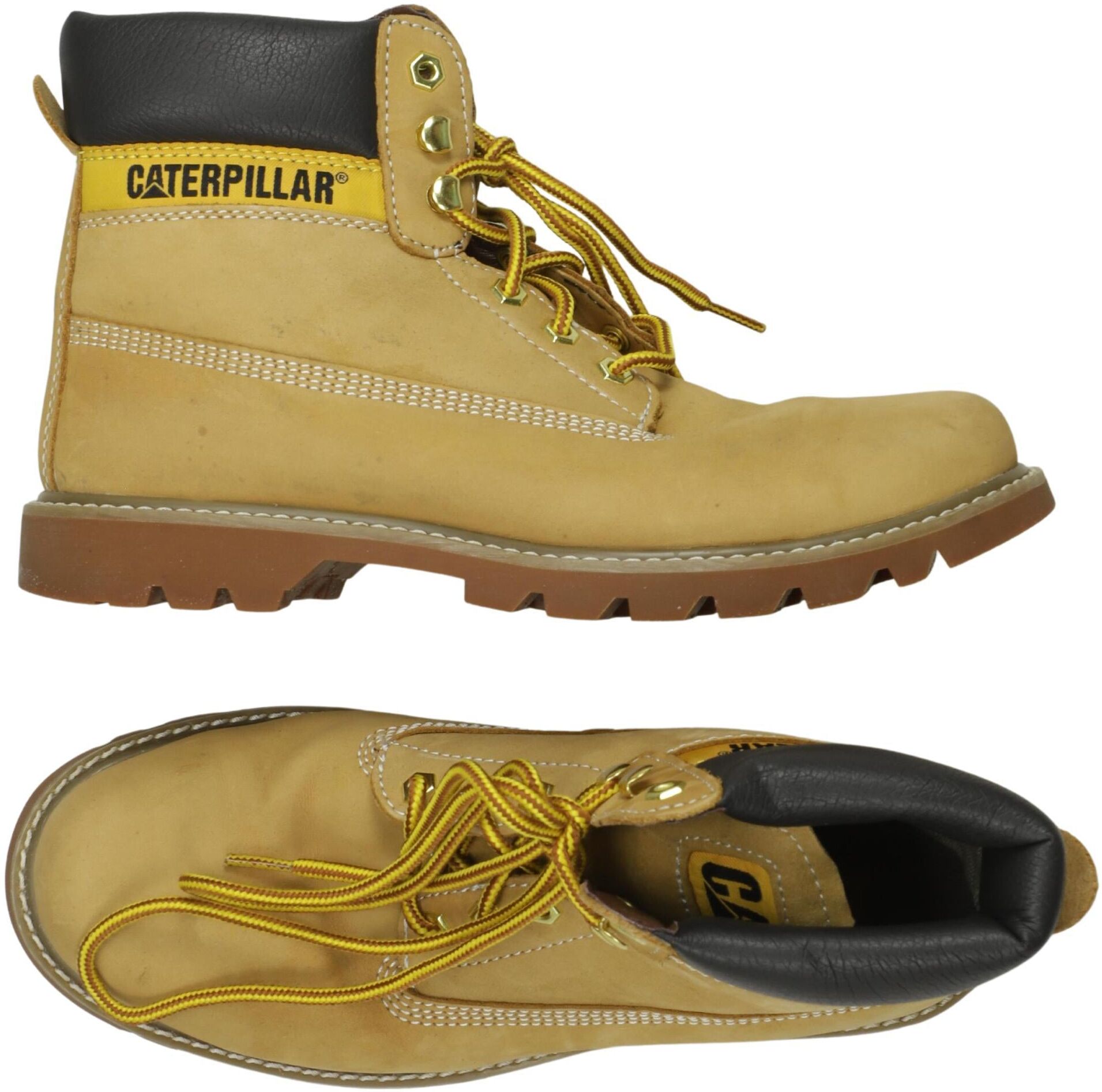 CAT by Caterpillar Herren Stiefel, Beige, Gr. EU 42, Leder - Second Hand