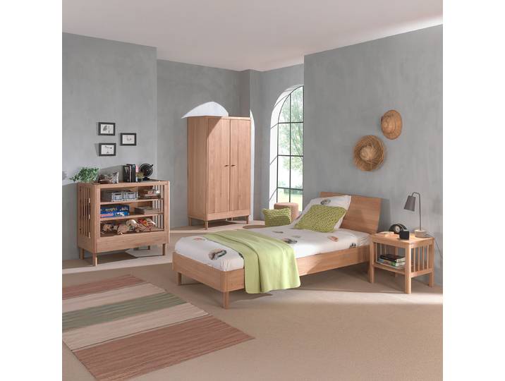 Jugendzimmer 4-teilig - Regal 100cm Braun/Eiche