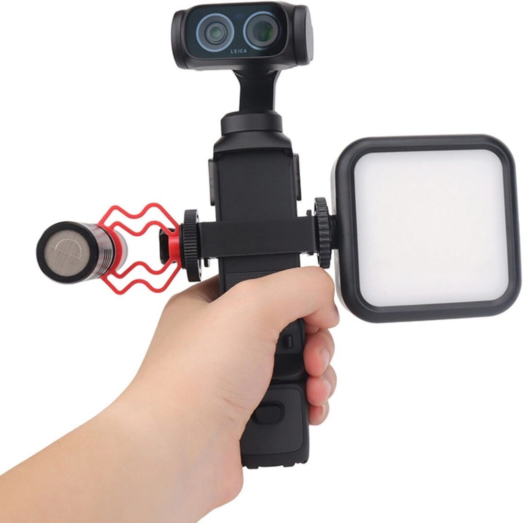 INF Kit de montage d'extension compatible avec Insta360 Luna Ultra – Cadre double griffe porte-accessoire avec adaptateur