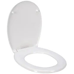 WellHome - Duroplast Badewannensitz 38x5,5x47cm mit Deckel und ABS Chromscharnieren mit SOFTCLOSE System
