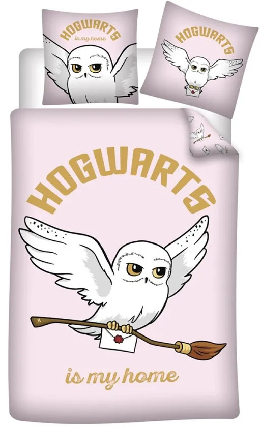 Aymax Dekbedovertrek voor volwassenen Hogwarts is my home - 140 x 200 cm
