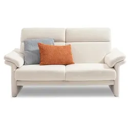 Segmüller Werkstätten Sofa 2-Sitzer klein Giulia01 Stoff Weiß Elfenbein