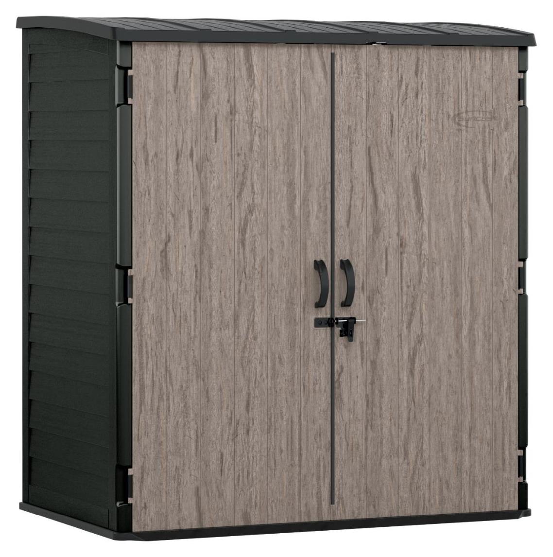 Suncast Geräteschrank 179 x 112 x 197 cm, 3 m³ Stauraum, Woodland anthrazit