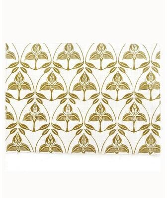 French Home Set of 4 Orchid Placemats - Chartreuse