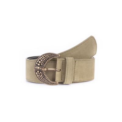 Ledergürtel BA98-COLOGNE "BA98-Cologne Gürtel", Damen, Gr. 70, grün, Obermaterial: 100% Lammleder LEL., uni, Gürtel Ledergürtel, Velour-Leder
