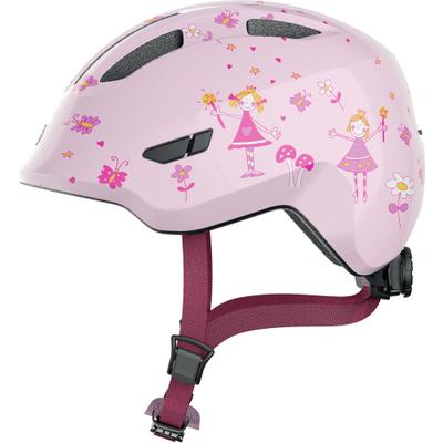 Kinderfahrradhelm ABUS "SMILEY 3.0" Gr. M, rosa (rose princess), Helme, Kinder, M Kopfumfang: 50cm - 55cm