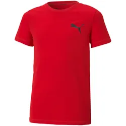 PUMA Active Small Logo T-Shirt Jungen high risk red 128
